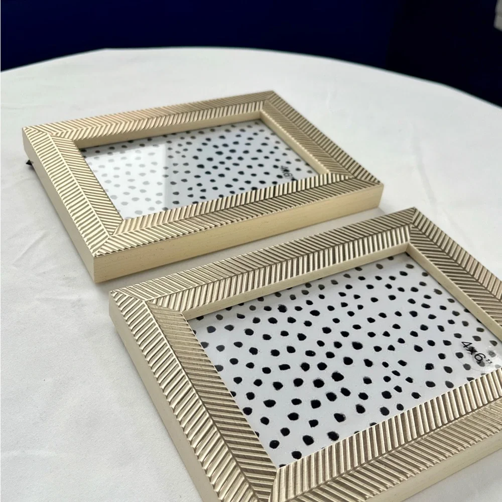Opalhouse Cream and Gold Herringbone Frame